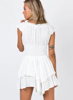 The Love Galore Romper White Lower Impact