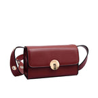 Wide shoulder strap small square bag handbag
