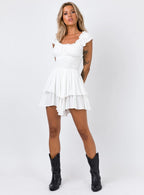 The Love Galore Romper White Lower Impact