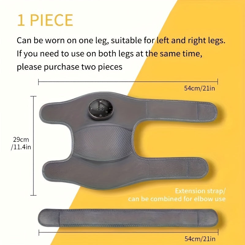 USB Rechargeable Heated Knee Massager, Electric Heating Knee Protection For Shoulder And Elbow Massage, Vibration Massage And Adjustable Heat, Portable Hot Compress Massager For Knee Relaxation & Keeping Warm, Gifts For Husba