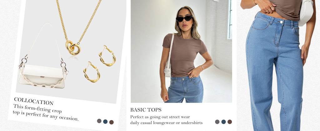 Trendy Queen Womens Basic T Shirts Summer Tops 2025 Crop Short Sleeve Y2k Tee Cute Gym Fashion Workout Clothes