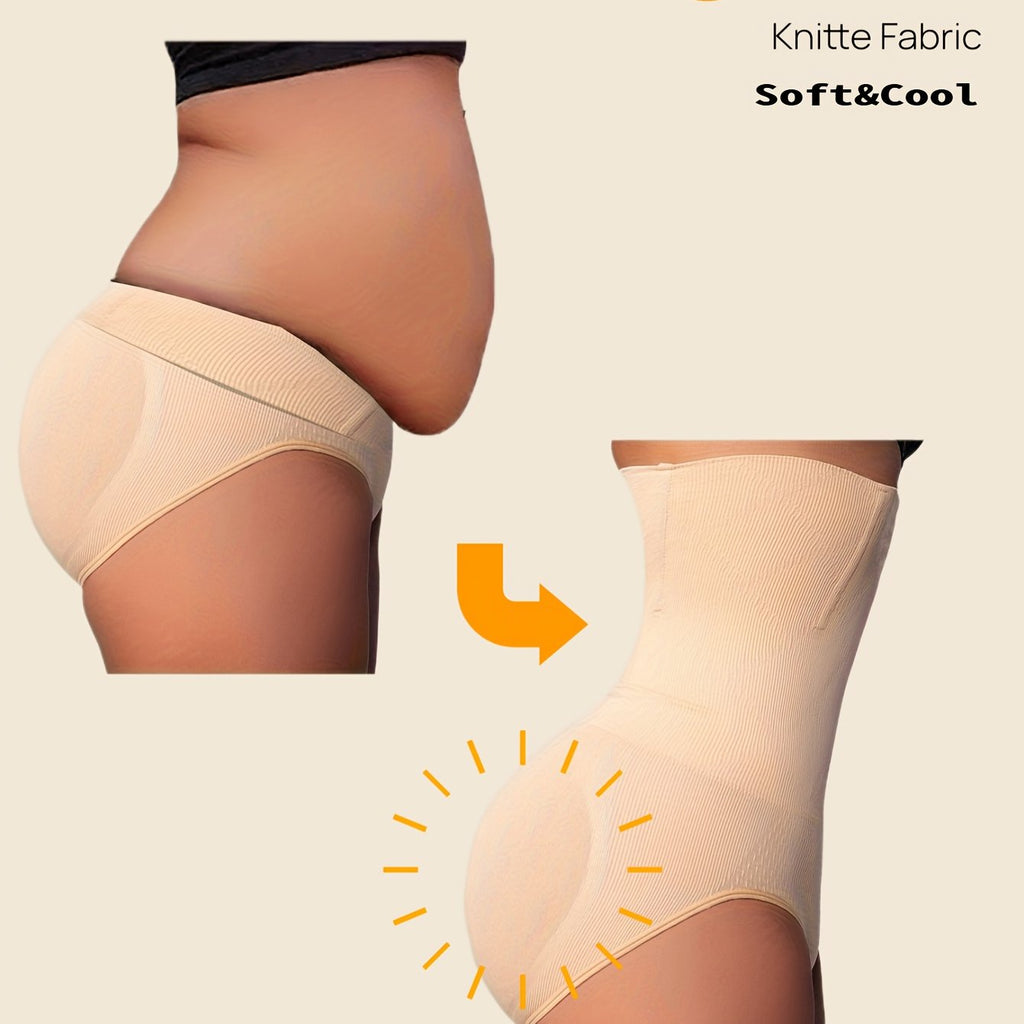 High-Waisted Tummy Control Shapewear Panties For Women - Butt Lifter & Body Shaper Underwear, 80% Nylon/20% Spandex, Soft & Breathable, Hand Wash Only, Seamless Waist Trainer For Posture Support & Weight Loss, Tummy Control U
