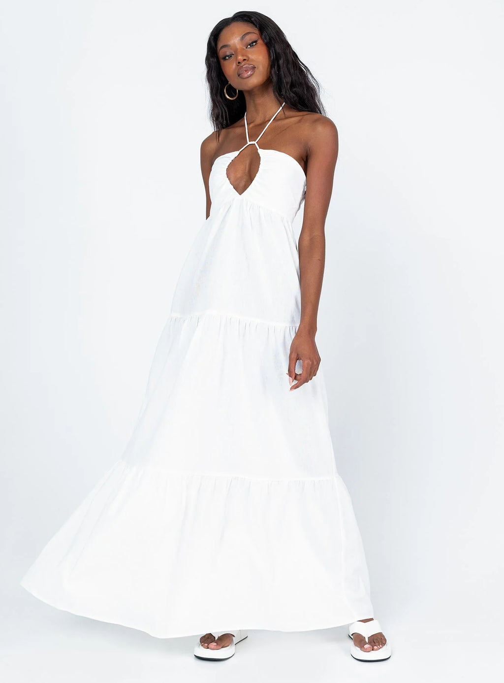 Lincoln Maxi Dress White