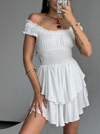 The Love Galore Romper White Lower Impact