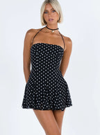 Delamere Mini Dress Black / White Tall