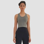 CretKoav Sports Vest Women's Running Fitness T Shirts Sexy Crop Top Workout Quick-Dry Yoga Tank Tops Elastic Tight Gym Clothes