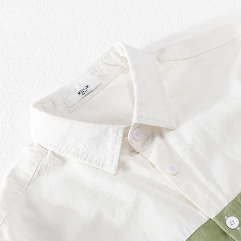 Designer New Long Sleeved Casual Pure Cotton Shirts For Men Brand Patchwork Comfortable Top Clothes Camisas De Hombre Chemise