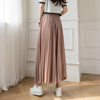 Women Elegant Chiffon High Waist Wide Leg Pants Casual Korean Fashion Pleated Loose Trousers Clothes Comodi Pantalones De Mujer