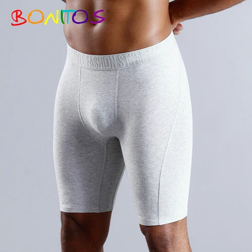 BONITOS Long Boxer Shorts Panties Man Underwear Men Boxer Men Underwear Natural Cotton Comfortable Soft Top Brand High Quality