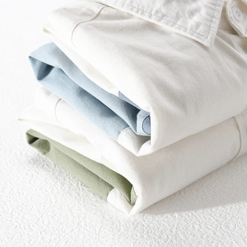 Designer New Long Sleeved Casual Pure Cotton Shirts For Men Brand Patchwork Comfortable Top Clothes Camisas De Hombre Chemise