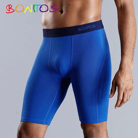 BONITOS Long Boxer Shorts Panties Man Underwear Men Boxer Men Underwear Natural Cotton Comfortable Soft Top Brand High Quality