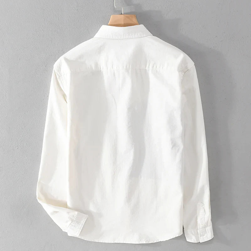 Designer New Long Sleeved Casual Pure Cotton Shirts For Men Brand Patchwork Comfortable Top Clothes Camisas De Hombre Chemise