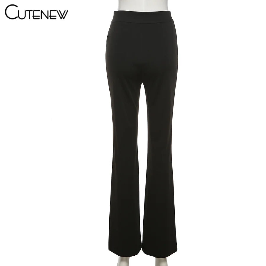 Cutenew Sexy Mesh Patchwork One Shoulder Playsuits Women Elegant Solid Skinny Flare Pants Jumpsuit Fashion Lady Party Streetwear