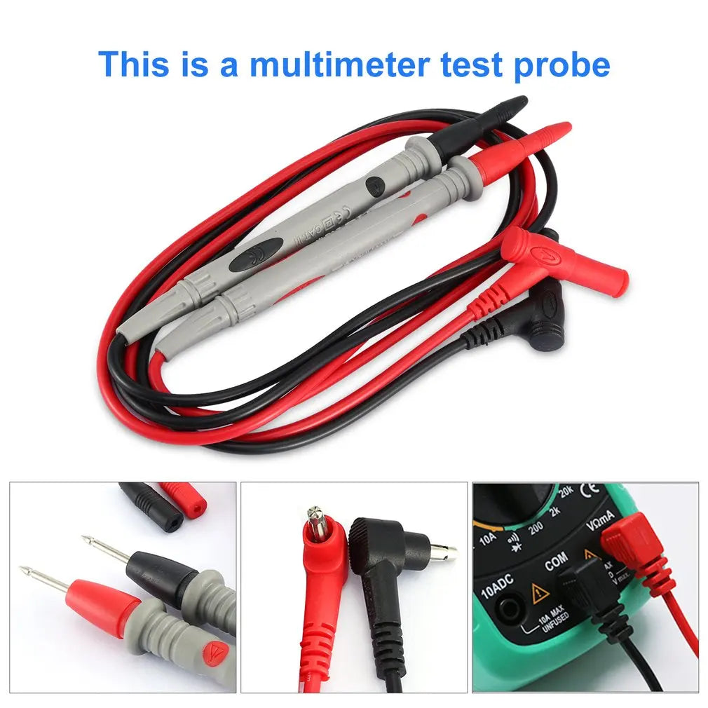 Victor Multimeter Test Leads High Quality Anti-burn Universal Probe Wire Cable Pen for Digital Clamp Meter 20A 1000V Tester Lead