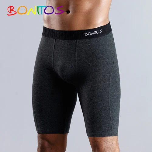 BONITOS Long Boxer Shorts Panties Man Underwear Men Boxer Men Underwear Natural Cotton Comfortable Soft Top Brand High Quality