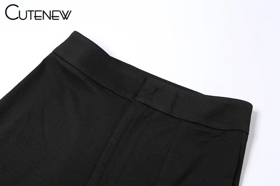 Cutenew Sexy Mesh Patchwork One Shoulder Playsuits Women Elegant Solid Skinny Flare Pants Jumpsuit Fashion Lady Party Streetwear