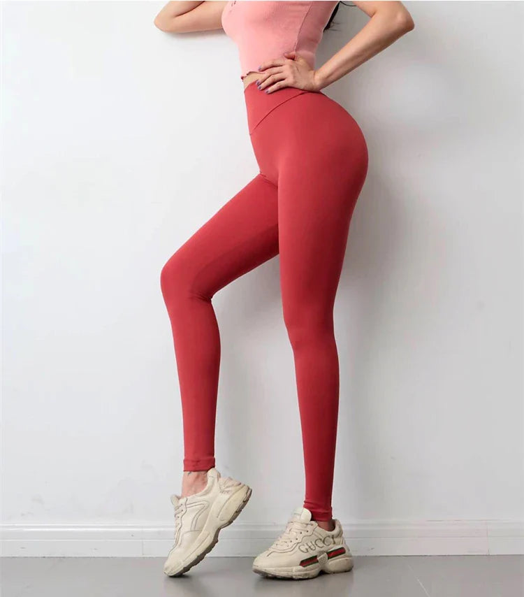 Women Scrunch Butt Yoga Pant Naked-Feel Fabric Sport Gym Leggings Femme High Waist Fitness Workout Pants Elastic Push Up Tights