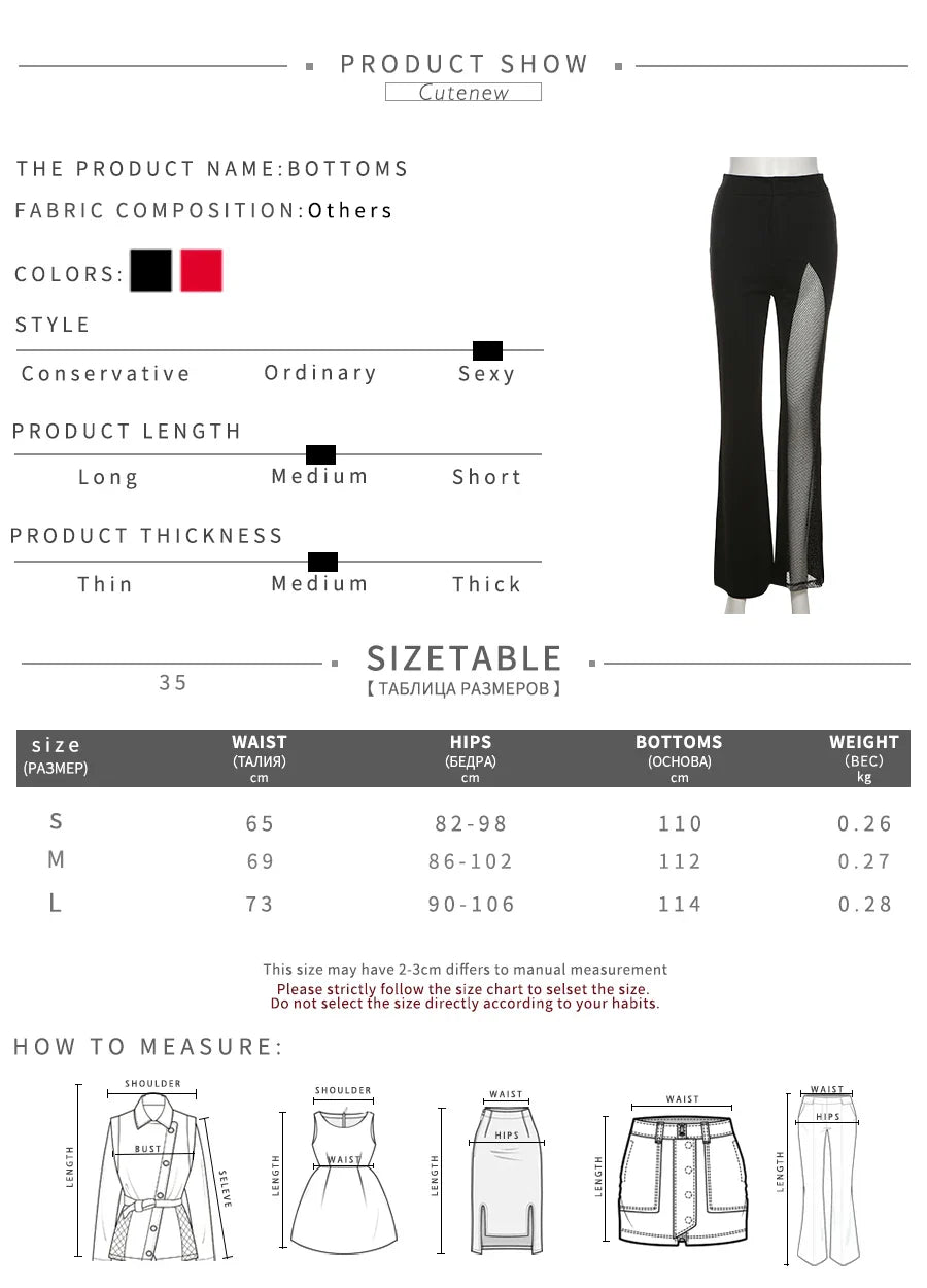 Cutenew Sexy Mesh Patchwork One Shoulder Playsuits Women Elegant Solid Skinny Flare Pants Jumpsuit Fashion Lady Party Streetwear