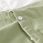 Designer New Long Sleeved Casual Pure Cotton Shirts For Men Brand Patchwork Comfortable Top Clothes Camisas De Hombre Chemise