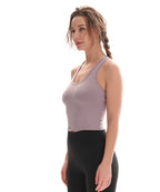 CretKoav Sports Vest Women's Running Fitness T Shirts Sexy Crop Top Workout Quick-Dry Yoga Tank Tops Elastic Tight Gym Clothes