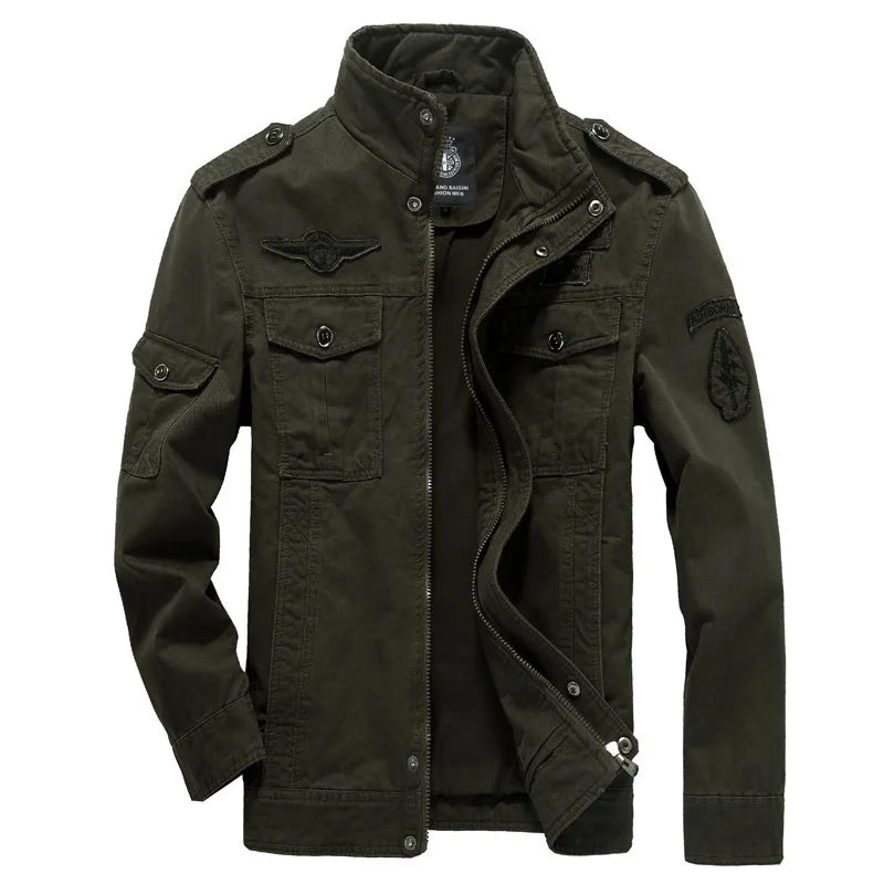Cotton Military Jacket Men 2025 Autumn Soldier  MA-1 Style Army Jackets Male Brand Slothing Mens Bomber Jackets Plus Size M-6XL