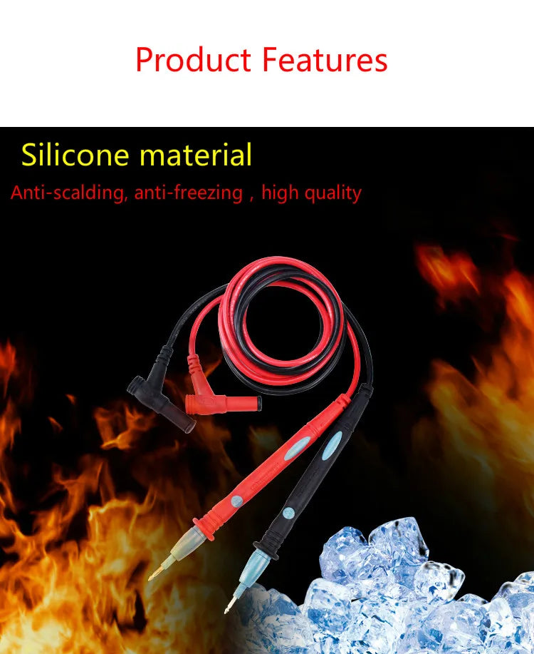 Victor Multimeter Test Leads High Quality Anti-burn Universal Probe Wire Cable Pen for Digital Clamp Meter 20A 1000V Tester Lead
