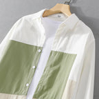 Designer New Long Sleeved Casual Pure Cotton Shirts For Men Brand Patchwork Comfortable Top Clothes Camisas De Hombre Chemise