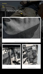 Summer Men's Outdoor Camouflage Cargo Shorts Pocket Cotton Casual Half Pants Mid Waist Drawstring Loose Shorts Bib Overalls 7XL