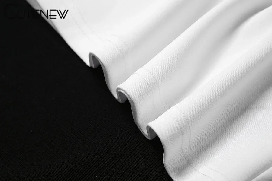 Cutenew Sexy Mesh Patchwork One Shoulder Playsuits Women Elegant Solid Skinny Flare Pants Jumpsuit Fashion Lady Party Streetwear