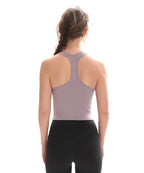 CretKoav Sports Vest Women's Running Fitness T Shirts Sexy Crop Top Workout Quick-Dry Yoga Tank Tops Elastic Tight Gym Clothes