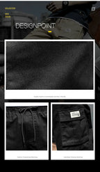 Summer Men's Outdoor Camouflage Cargo Shorts Pocket Cotton Casual Half Pants Mid Waist Drawstring Loose Shorts Bib Overalls 7XL