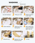 Cosplay Ginger Orange Long Curly Synthetic Wigs with Bangs Deep Wave Lolita Hair for Women Halloween Party Daily Heat Resistant