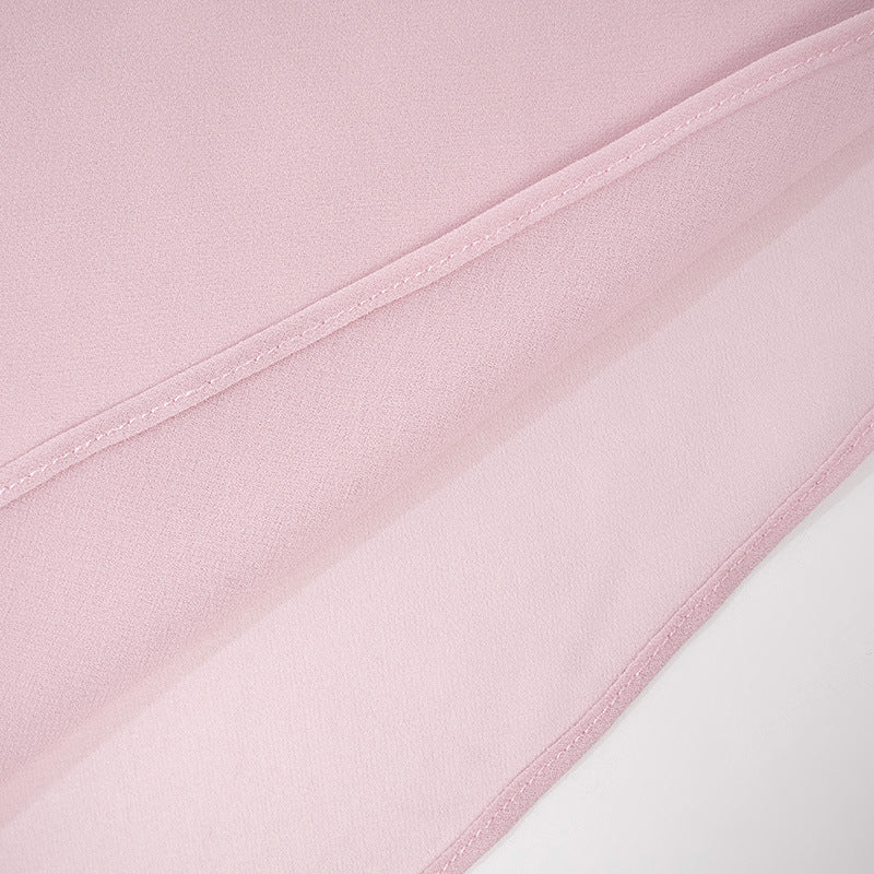 Gtpdpllt Perspective Women's Dress Summer Long Sleeve Swinging Collar Chiffon Backless Sexy Party Dresses Clubwear Outfits