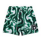 BKTSQD American Style Trendy Brand Sports Shorts Men's Casual Mesh Quick drying quarter knee basketball running beach shorts