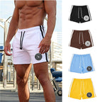High Quality YA Shorts Men Summer Cotton Comfort Steel Print Sweatpants Skinny Jogging Fitness Shorts Sports Short Pants
