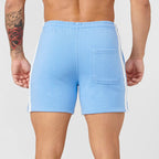 High Quality YA Shorts Men Summer Cotton Comfort Steel Print Sweatpants Skinny Jogging Fitness Shorts Sports Short Pants