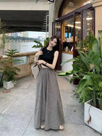 Summer Women's Fashion Slimming Cute Matching Set Conceal Meat Two-Piece Set Cool plus Size Age-Defying Chinese Brand