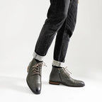 Boots For Men Fashion Brand Comfortable Ankle Leather Boots For Men #KD894