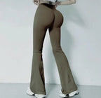 Fast-drying High-waisted Yoga Bell-bottoms Tight-fitting Long-legged Stretch Leggings Hip-lift Running Slimming Athletic Pants