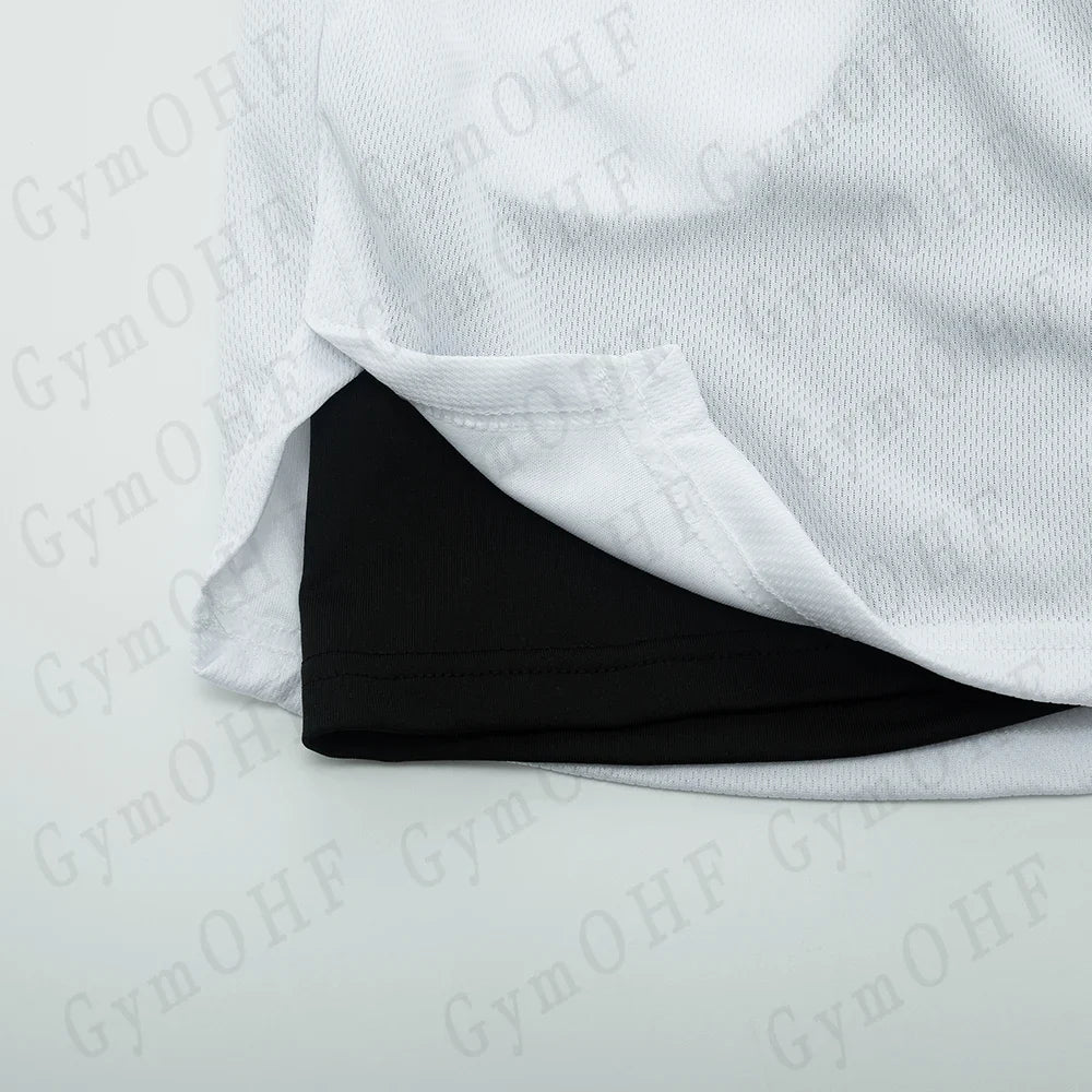 Men's sports shorts, spider print compression shorts, informal, training, running, 2-in-1, Y2K order shipped directly