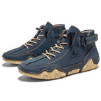 New 2025 Handmade Men Boots Design Sneakers Man Outdoor Casual Leather Men Shoes Ankle Boots Fall Breathable Hot Sale