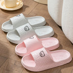 Fashion Men's Slippers Summer Indoor Printting Bear Bathroom Anti-slip Soft Sole Women Comfortable Causal Homeshoes Couple
