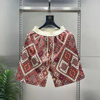 Summer floral shorts men's trendy casual five quarter pants 2025 new loose trendy sports beach pants