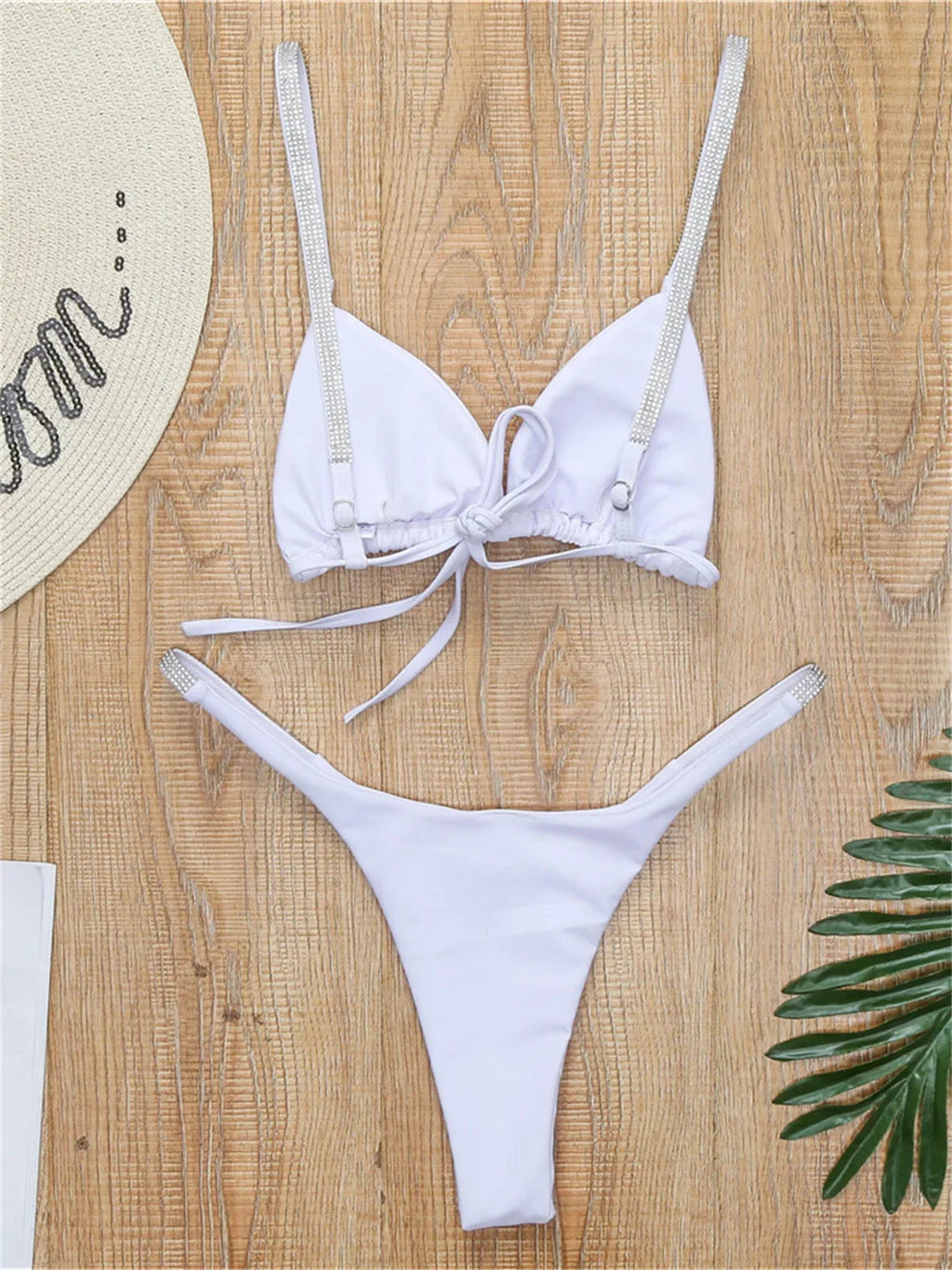 Diamond Swimwear Women 2024 Sexy Pink Micro Bikini Brazilian Black Rhinestone Thong Swimsuits Beach Push Up Bathing Suit Biquini