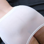 Dazzling Women's Ice Silk Sheer Nightclub Mini Tube Dress Perfect Party Wear for Enticing Appeal and Unmatched Comfort