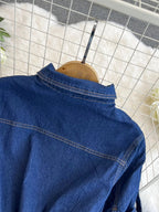 XFPV Women's Sweet Short Denim Dress For Women  Belt Slim Short Sleeved Vestidos Korean Fashion Spring Summer 2025 SM11153