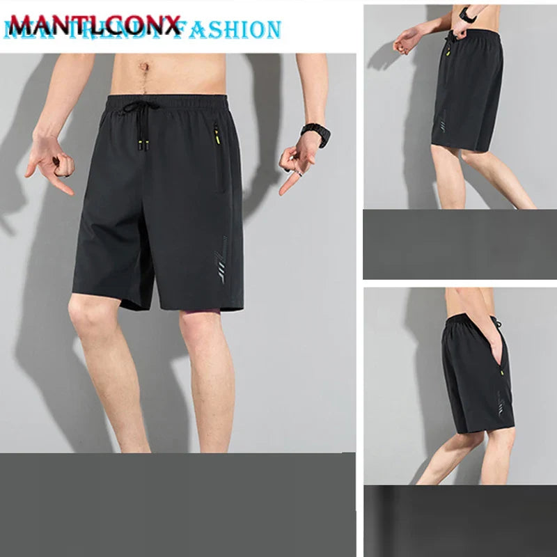 Summer New Fashion Men's Shorts Quick Dry Sports Shorts Men Casual Breathable Running Jogging Short Pants for Men Bottom M-4XL
