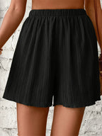 Women High Waist Solid Shorts 2025 Spring Summer New Fashion Pant Lady Casual Outfit Short Pants Beach Holiday Simple Clothing