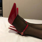 Women 10.5cm High Heels Sandals Lady Metallic Gold Silver Patent Leather Stripper Strap Sandles Wedding Fetish Nightclub Shoes