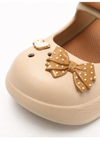Women Mary Jane Sandals Platform Cute Bow Knot Girl Clogs Arch Support Garden Shoes Slip-on Outdoor Beach Shoes Height Increase